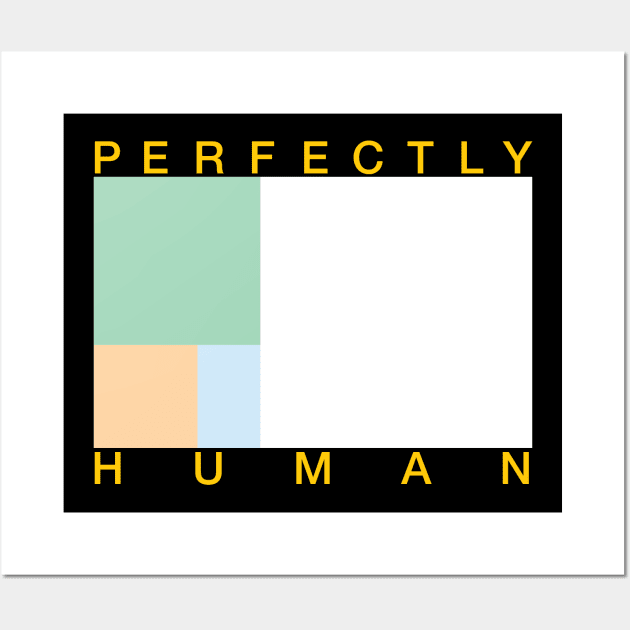 Perfectly Human - Unlabeled Pride Flag Wall Art by OutPsyder